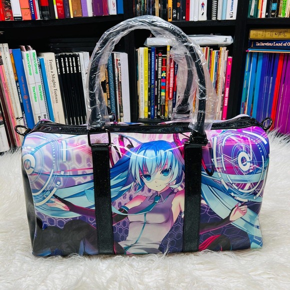 Dolls Kill X Hatsune Miku Duffle Bag Weekender Light up Bag - Picture 1 of 7
